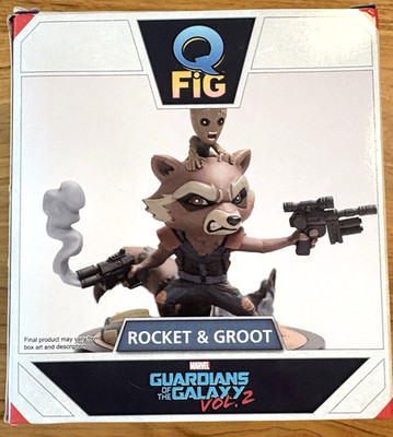 Rocket Raccoon Groot Q-Fig Diorama Marvel Guardians Galaxy Vol 2 Loot Crate