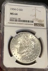 1904 O Morgan Dollar - Awesome Luster - NGC-  MS -64 - Combined Shipping