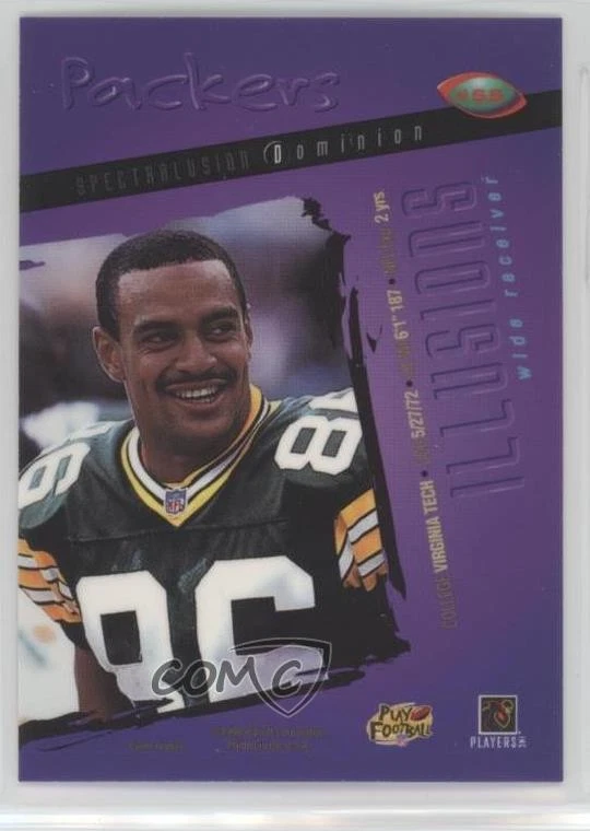 1996 Playoff Illusions Spectralusion Dominion Antonio Freeman #55 - Image 2 of 2