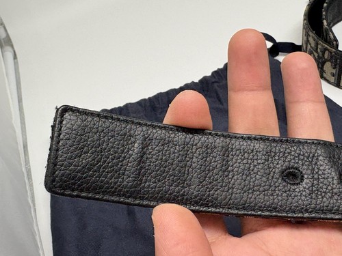 Cinturón Dior oblicuo para hombre con 2 hebillas / Leer descripción - Imagen 9 de 20