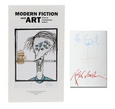 Modern Fiction and Art Prints ~ SIGNED by KURT VONNEGUT & RALPH STEADMAN ~ 1999