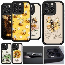 Bees Personalised Case For iPhone 17 Pro 16e 15 14 13 12 Shockproof Rubber Cover