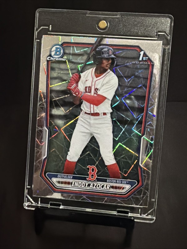 2026 Bowman Chrome #BCP-23 Enddy Azocar Lazer Refractor 1st Bowman Red Sox