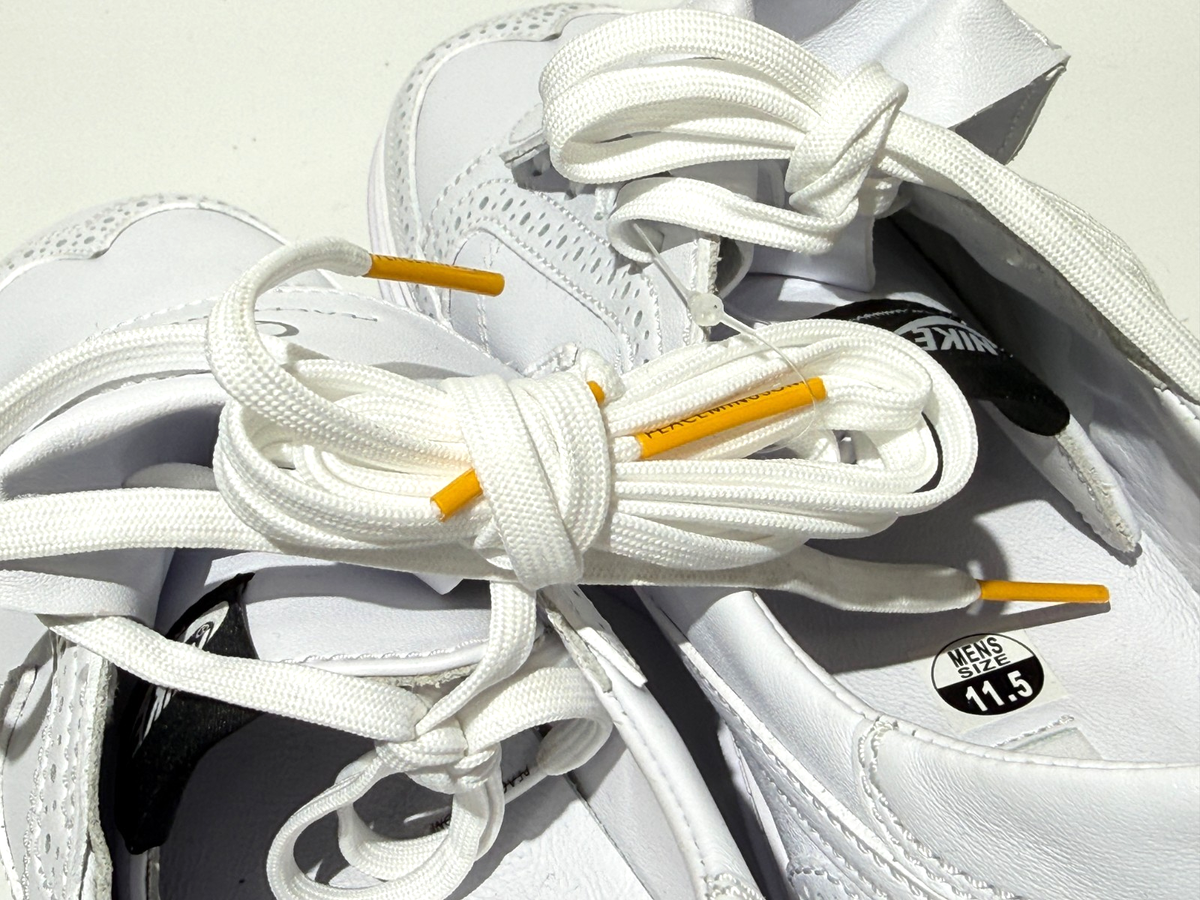 Brand new Size 11.5 - Nike G-Dragon x Kwondo 1 Triple White NO BOX Nike Kwondo 1 G-Dragon Peaceminusone Triple White  main image 2