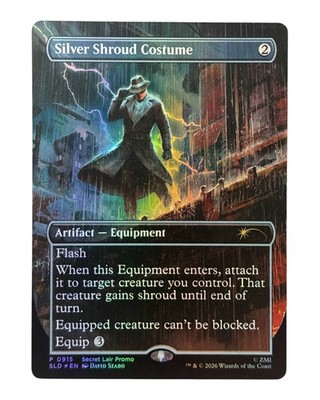 MTG | Silver Shroud Costume | Secret Lair | Fallout | Foil | NM | EN
