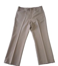Vtg Sansabelt Jaymar Polyester Leisure Pants Mens 34x28 Brown 60s 70s Club Disco