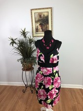 Sandra Darren Women Dress Sleeveless 10 Lined Bohemian Peasant Cottage Boho