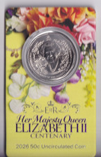 AUSTRALIAN: 2026 50 CENT THE MAJESTY QUEEN ELIZABETH II CENTENARY COIN #PL1152