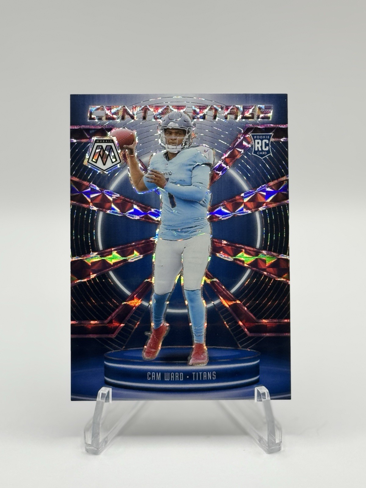 2025 Mosaic Center Stage CAM WARD Rookie Purple Prizm /49 Titans RC SSP 🔥