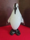 Vintage Murano Style Glass Penguin Figurine Rare 17in Tall