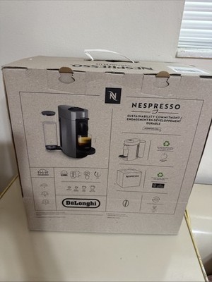 Nespresso VertuoPlus Coffee And Espresso Maker By De Longhi Grey