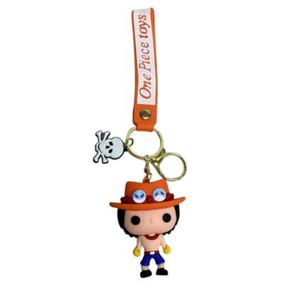 One Piece Portgas D. Ace Silicone Keychain Anime Manga Gift | eBay