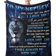 To My Grandson Cozy Throw Blanket Special Grandson Birthday Gifts From Grandma