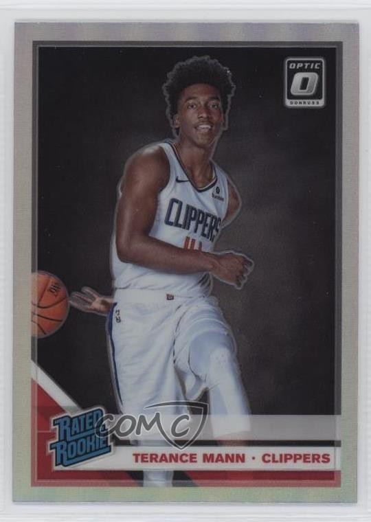 2019-20 Panini Donruss Optic Rated Rookie Holo Prizm Terance Mann #165 0c6