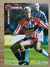 Hand Signed A4 Picture - Sheffield United FC - Jostein Flo - mid 1990's