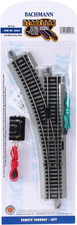HO Scale  Trains Snap-Fit E-Z Track Remote Turnout - Left