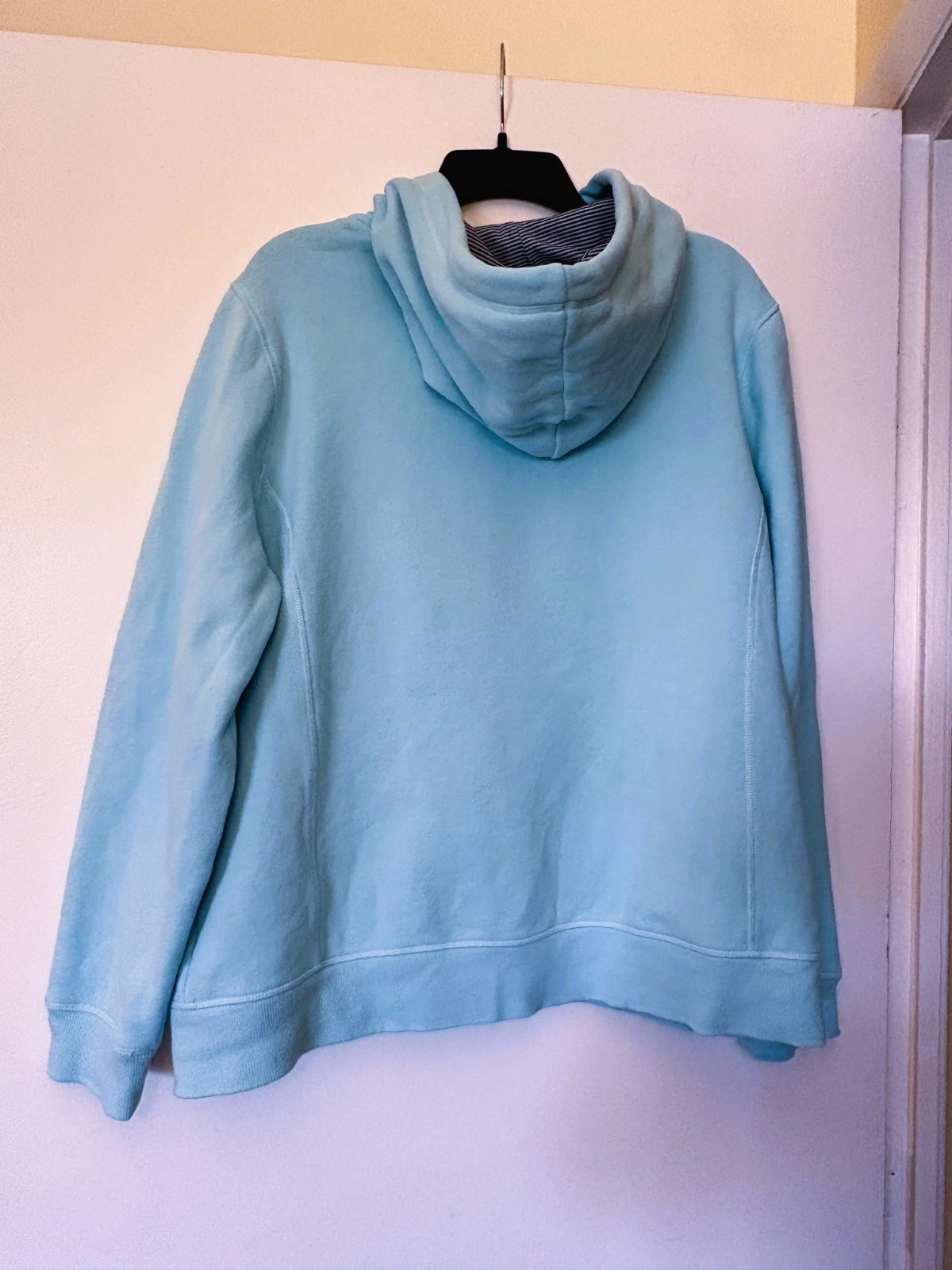 Nautica Men’s Full Zip Fleece Hoodie Blue Drawstring Sweatshirt Size M - product detail image 2