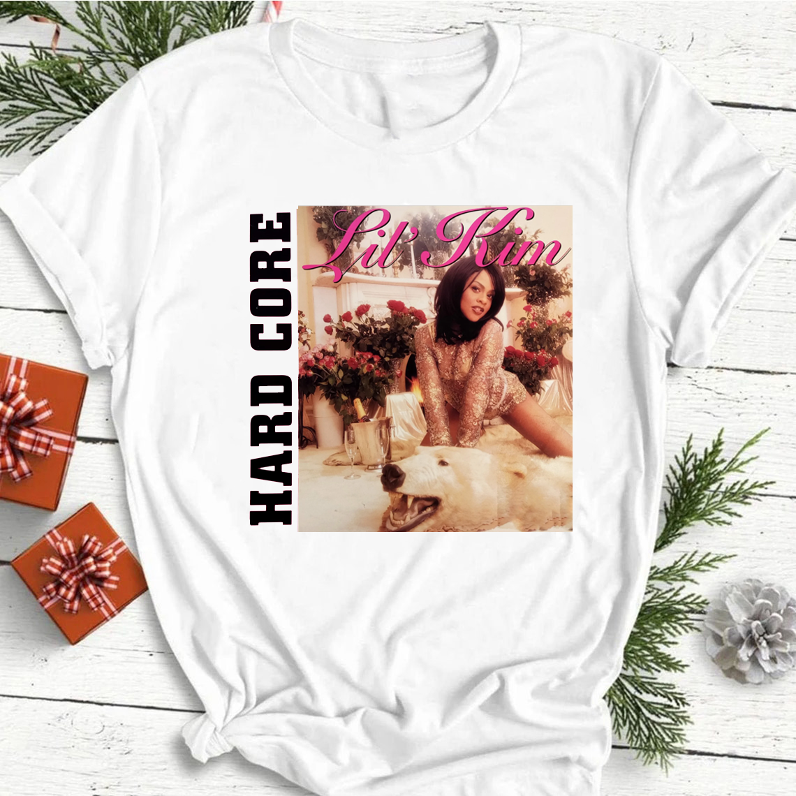 New Lil Kim Shirt Hard Kim Unisex White  Unisex S-234XL shirt