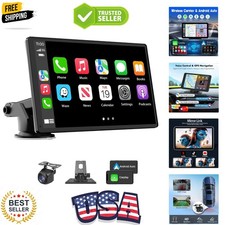 Carplay Screen for Car, 7'' Wireless CarPlay  Android Auto- Upgrade Portable...