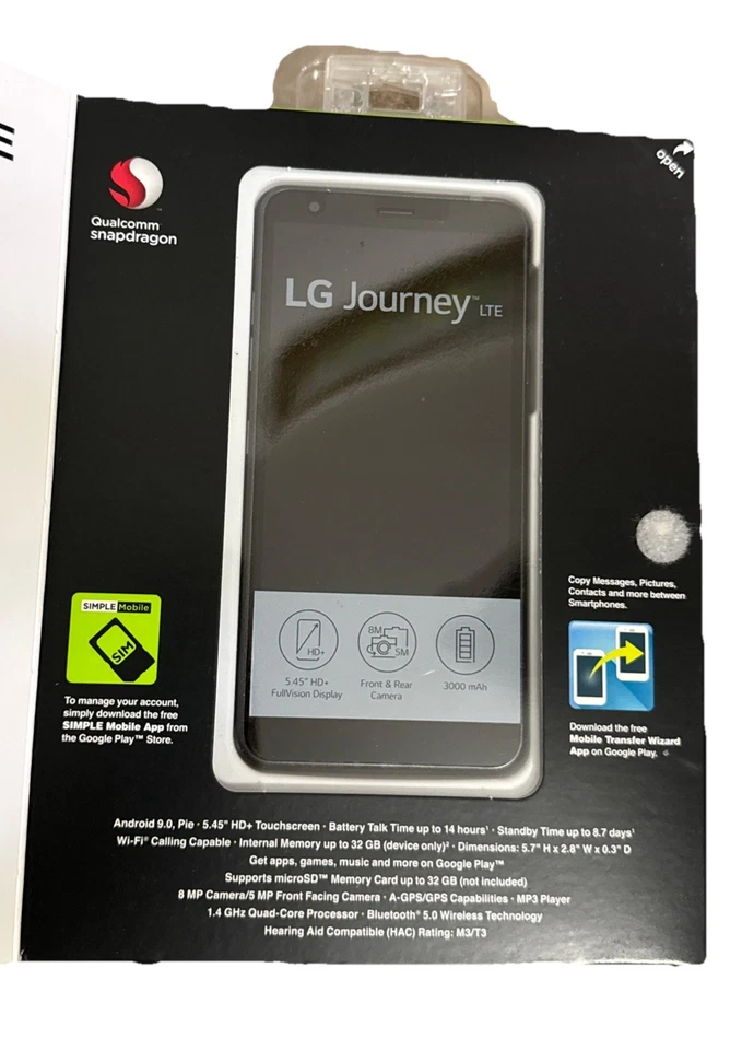 Simple Mobile T-Mobile Truly Unlimited LG Journey 32GB - No Contract - Image 4 of 4