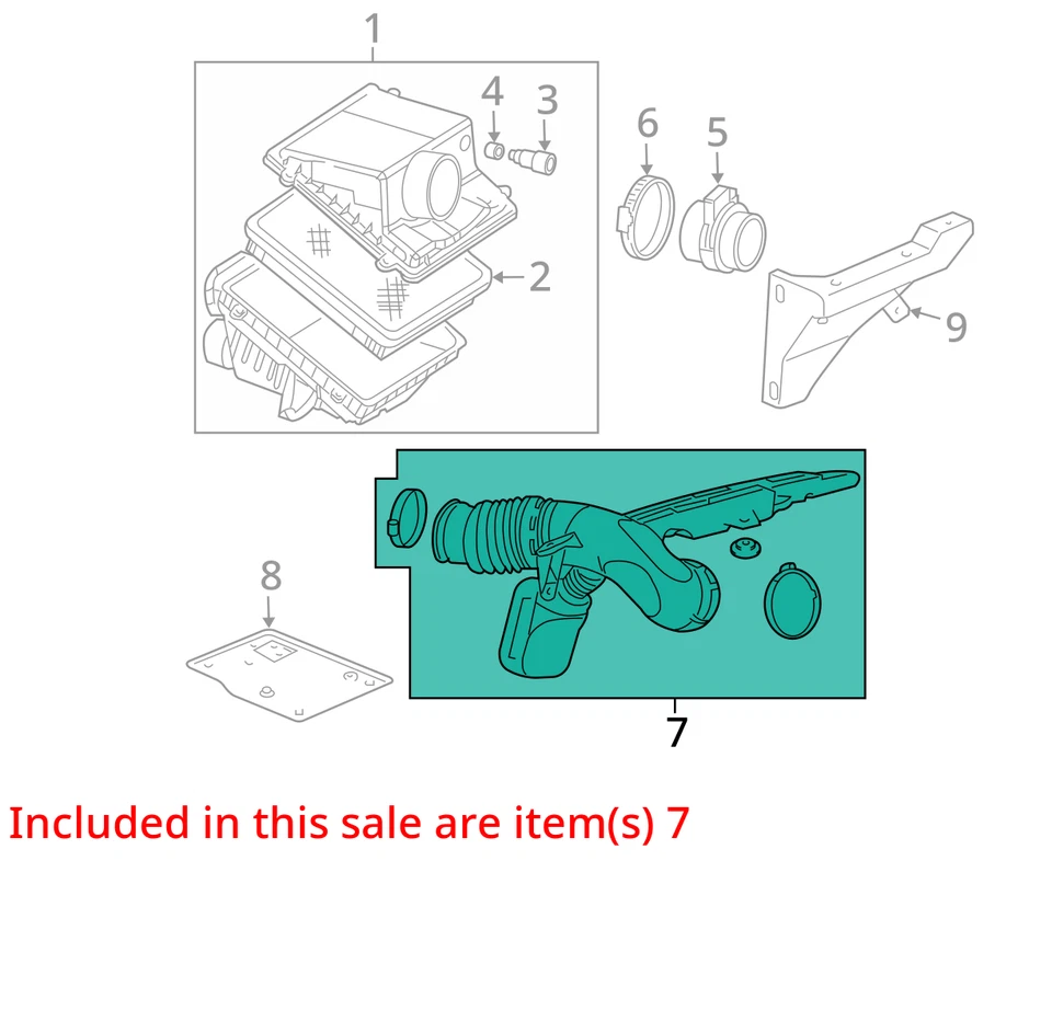 09 10 11 12 13 CHEVY SILVERADO 1500 Air Cleaner Foto 3 de 4