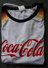 Coca-Cola T-Shirt Deutschland wei&szlig; mit Logo -NEU-  Trikot WM 2026 - Gr&ouml;&szlig;e L