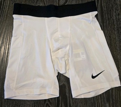 Nike Pro Men's Dri-FIT Fitness Shorts White Size Small