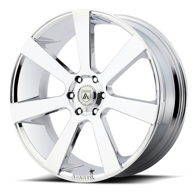 One 24x9 Asanti Black ABL15 Apollo 6x5.5/6x139.7 15 Chrome Wheel Rim 106.1