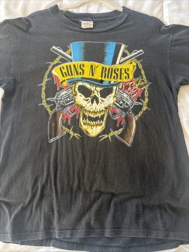 Guns N Roses Get in the Ring Tour Shirt L 1990s vintage concert t-shirt, vintage, single stitch, B+ condition