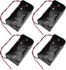 D Cell Battery Holder 4PCS 1.5V D Case Container with Wire...