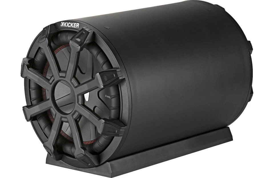 Kicker 46CWTB102 10" CompR 2-Ohm Loaded Tube Subwoofer Enclosure, 400W RMS - Image 4 of 4