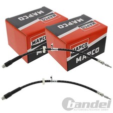 2X MAPCO BREMSSCHLÄUCHE BREMSSCHLAUCH VORNE passend für CITROËN C3 PEUGEOT 207 2
