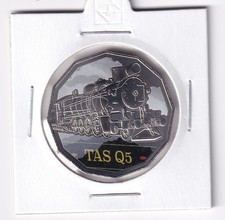 AUSTRALIAN: 2025 50 CENT STEAM GIANT TRAIN TASMANIAN RAILWAYS UNC COIN #5752