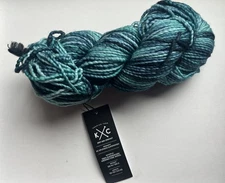 K & C Splendid Superwash Yarn, (1) Hank, Sea Splash, blues Merino Bulky