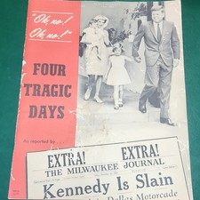 Four Tragic Days by Robert W. Wells Paperback The Milwaukee Journal JFK Oswald