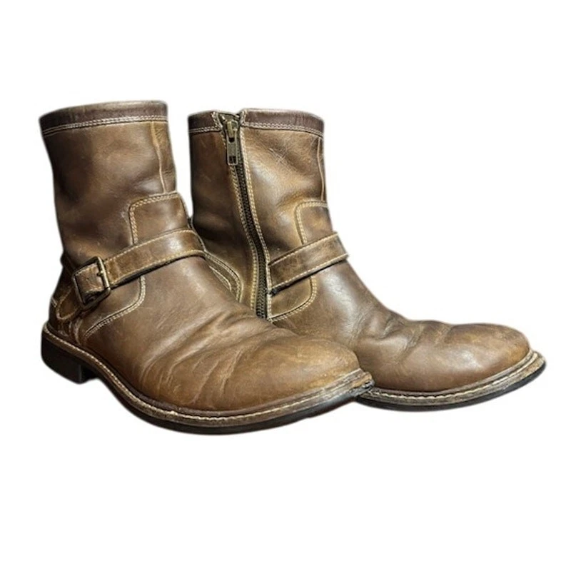 Cole Haan Brown Biker Boots for Men for Sale | Shop New  display picture 1