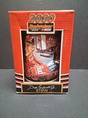 Dale Earnhardt Jr Beer Stein 2000 Inaugural Season Budweiser NASCAR W/ Box