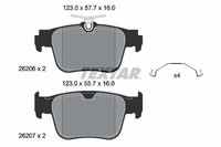 Textar Bremsbelagsatz, Scheibenbremse Hinten FüR Audi Cupra Ford Seat Skoda VW