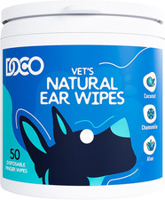 DOCO Dog Ear Cleaner Wipes Finger Cleaning Kit for Dogs  Cats Eucalyptus, Chamo