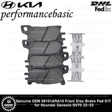Genuine OEM 58101ARA10 Front Disc Brake Pad KIT for Hyundai Genesis GV70 22-23