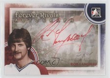 2012-13 ITG Forever Rivals Series Auto Rod Langway #A-RL Auto HOF 0a4