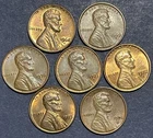 Lincoln Cents. Lot Of 7. 1968-1974. San Francisco Mint. Maybe VF Or Better