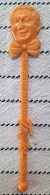 VINTAGE SWIZZLE STIR STICK GEORGE RUDIN'S TROPICS Dayton Ohio Supper Club / Bar
