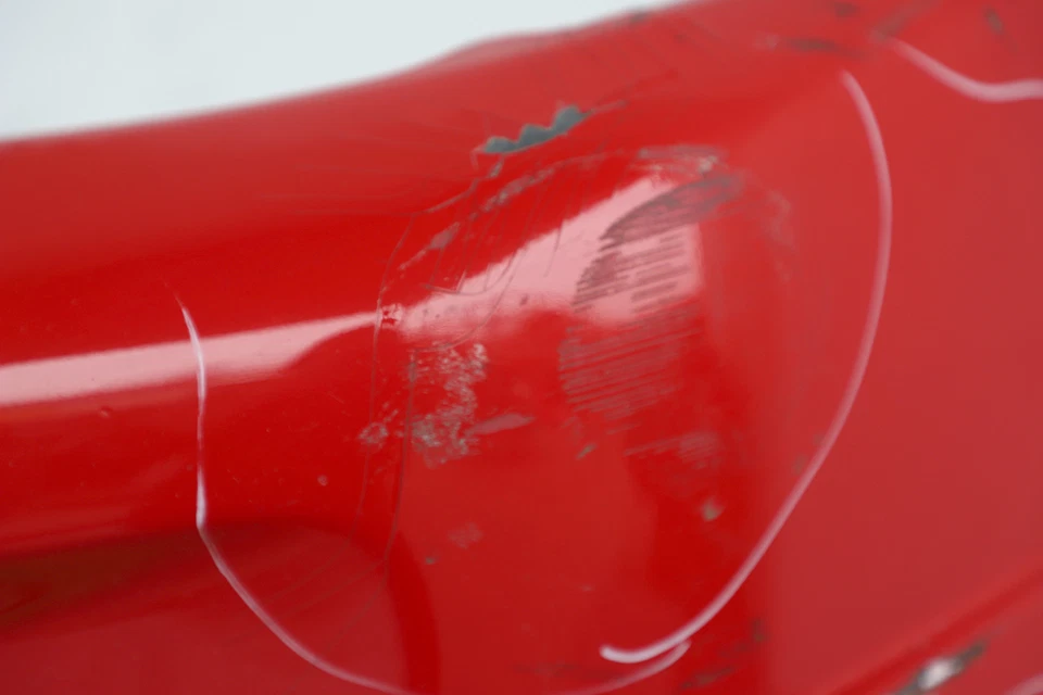 Nissan 240SX 97-98 Front, Bumper Face Cover, Red F2022-81F25, OEM, 1997, 1998 - Image 4 of 4