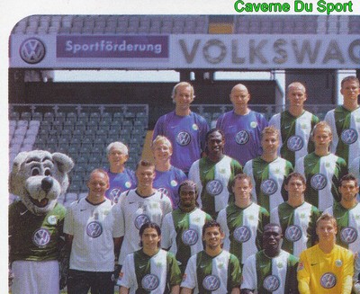 467 TEAM 1/4 GERMANY VFL WOLFSBURG STICKER FUSSBALL 2007 PANINI