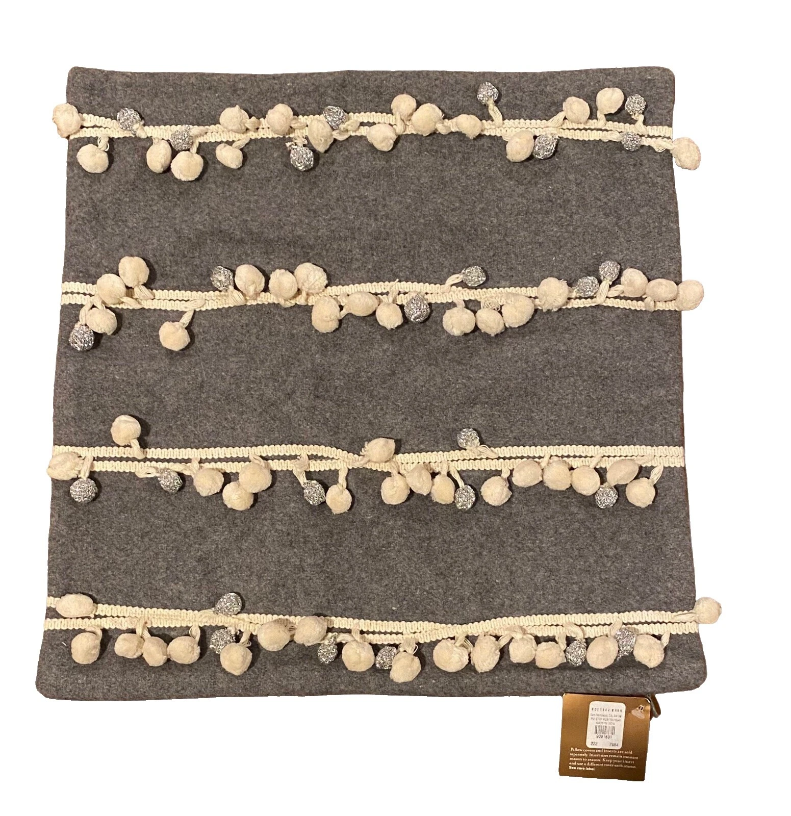 Pottery Barn a Rayas 100% Algodón Almohadas de Decoración para el Hogar