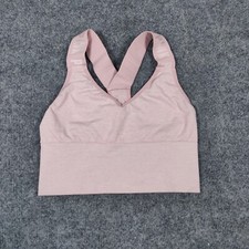 PINK Victorias Secret Sports Bra Womens XS Seamless Lightly Lined Racerback Yoga