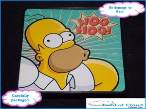 The Simpsons Homer Simpson Woo Hoo Talking Coaster Fast Post Ebay