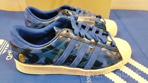 bape adidas blue camo