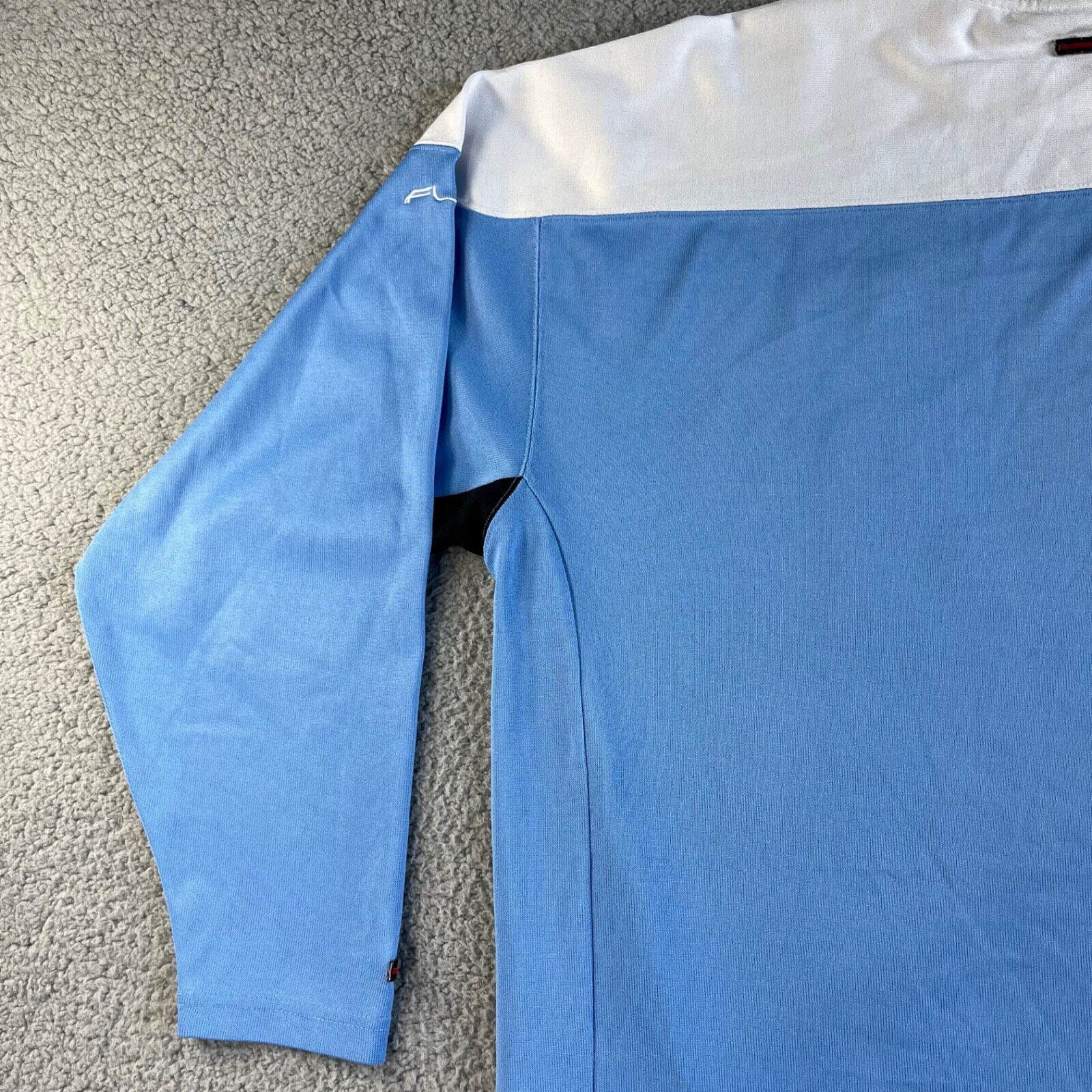 Vintage FUBU T Shirt Mens 3XL Blue White Long Sle… - image 12